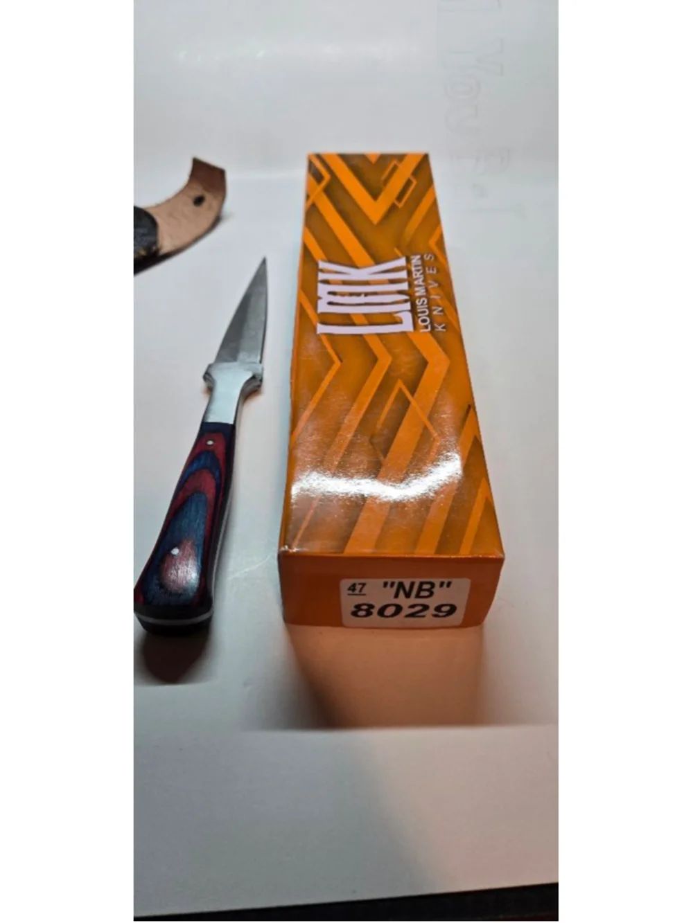Custom Handmad Louis Martin Damascus Layered Knife Dagger w/ Sheath Double edge